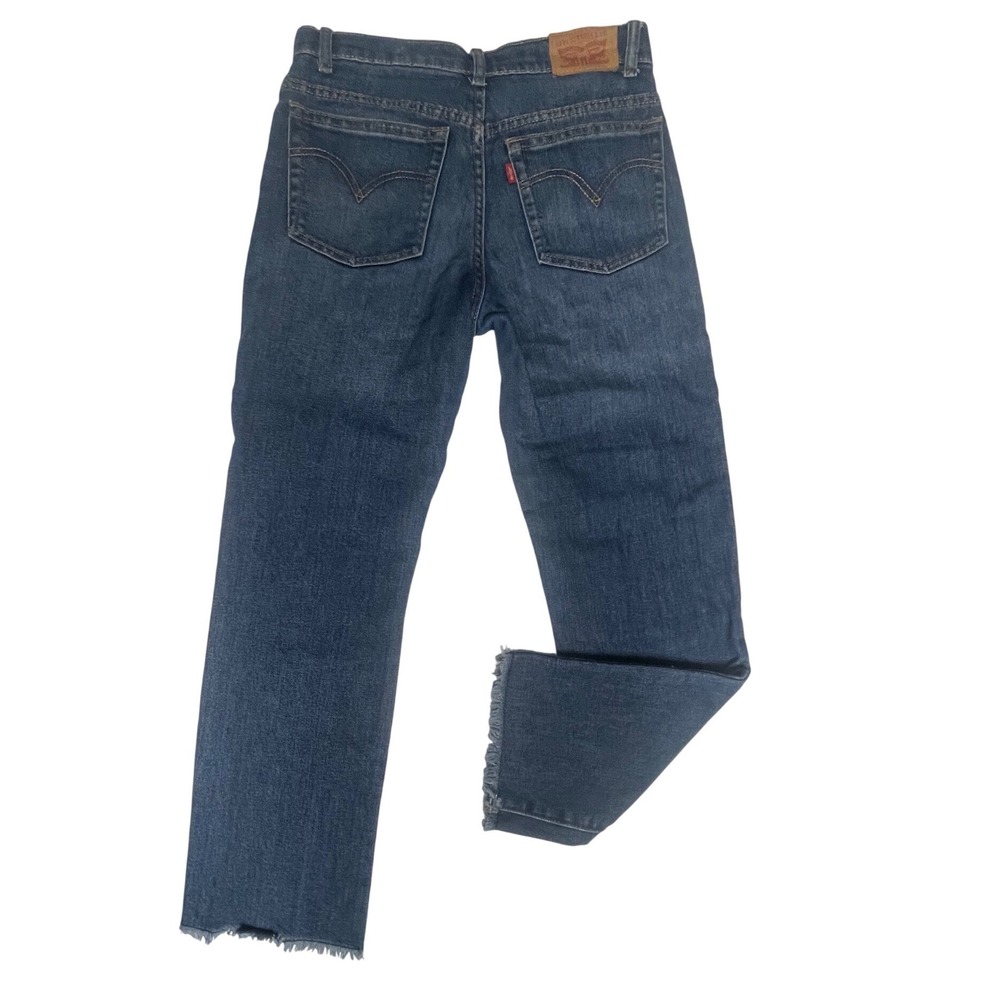 Levi's High Rise Ankle Straight Denim Jeans Girls 12 Regular